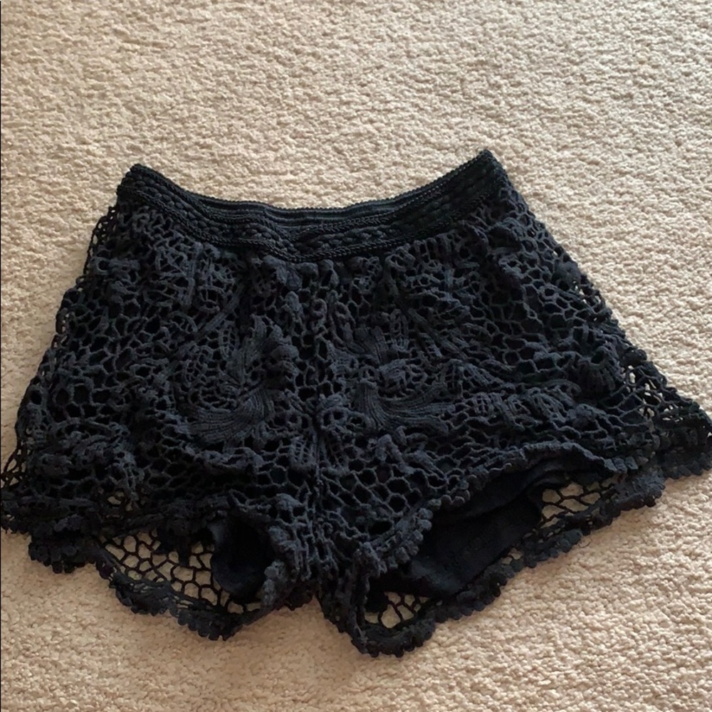 Mossimo black lace shorts